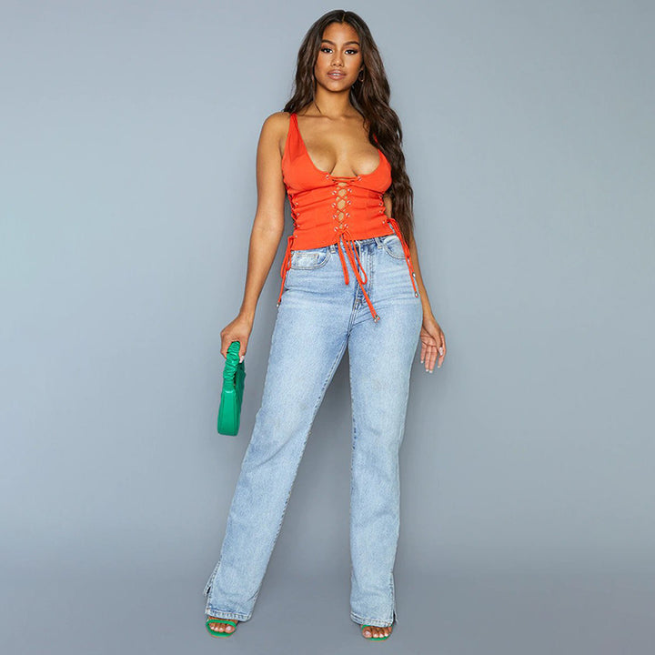 Femme Snøring Forside Cropped Top Stilla