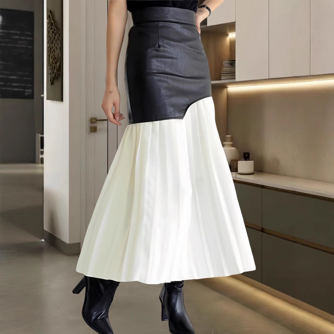 Kvinders langærmet sweater og blyantskirt sæt Skovae