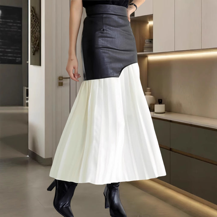 Kvinders langærmet sweater og blyantskirt sæt Skovae