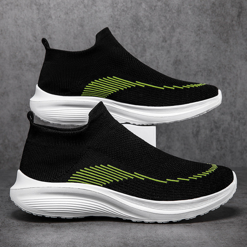 Herrer nan sokkelignende strikkesneakers med sømløst overmateriale og stødabsorberende sål Skovae