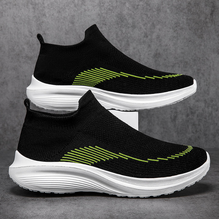 Herrer nan sokkelignende strikkesneakers med sømløst overmateriale og stødabsorberende sål Skovae