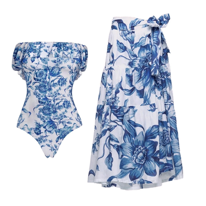 Dame Floral Tryk Bikini Skovae