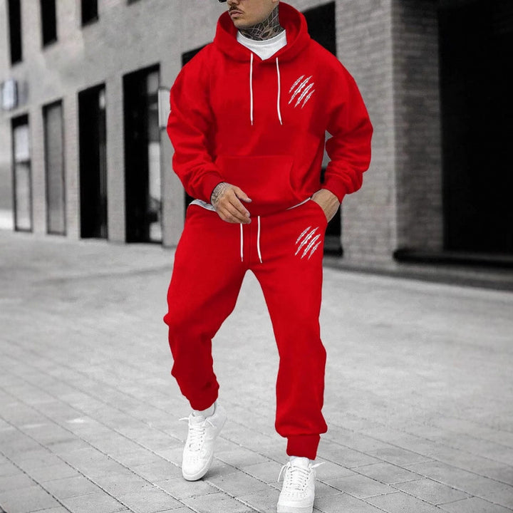 Herre tracksuit med moderne grafisk design og praktiske lommer Skovae
