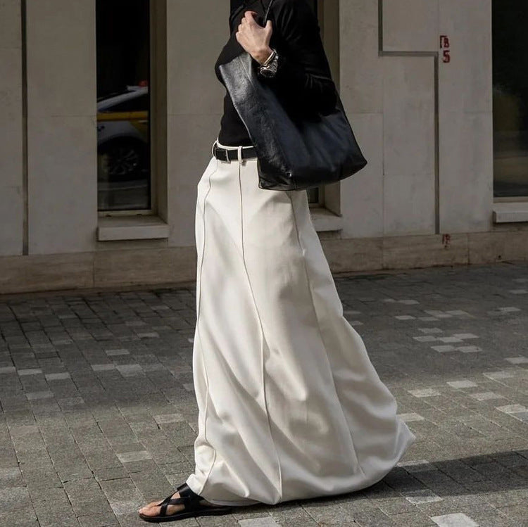 Dame Maxi-nederdel med høj talje og elegant silhuet Stilla