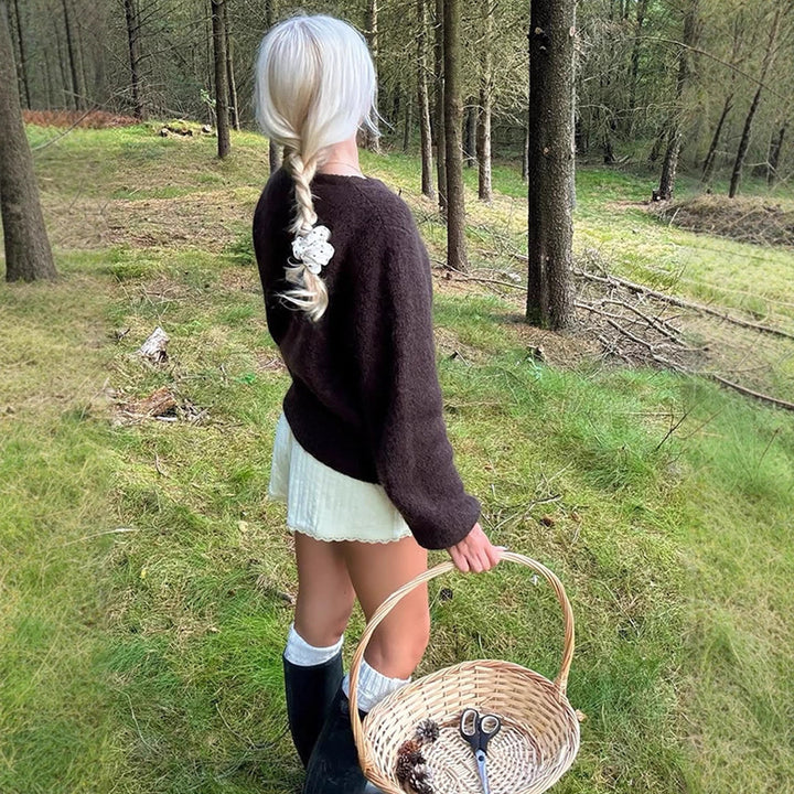 Dame stilfuld Relaxed-Fit pullover med voluminøse ærmer Stilla