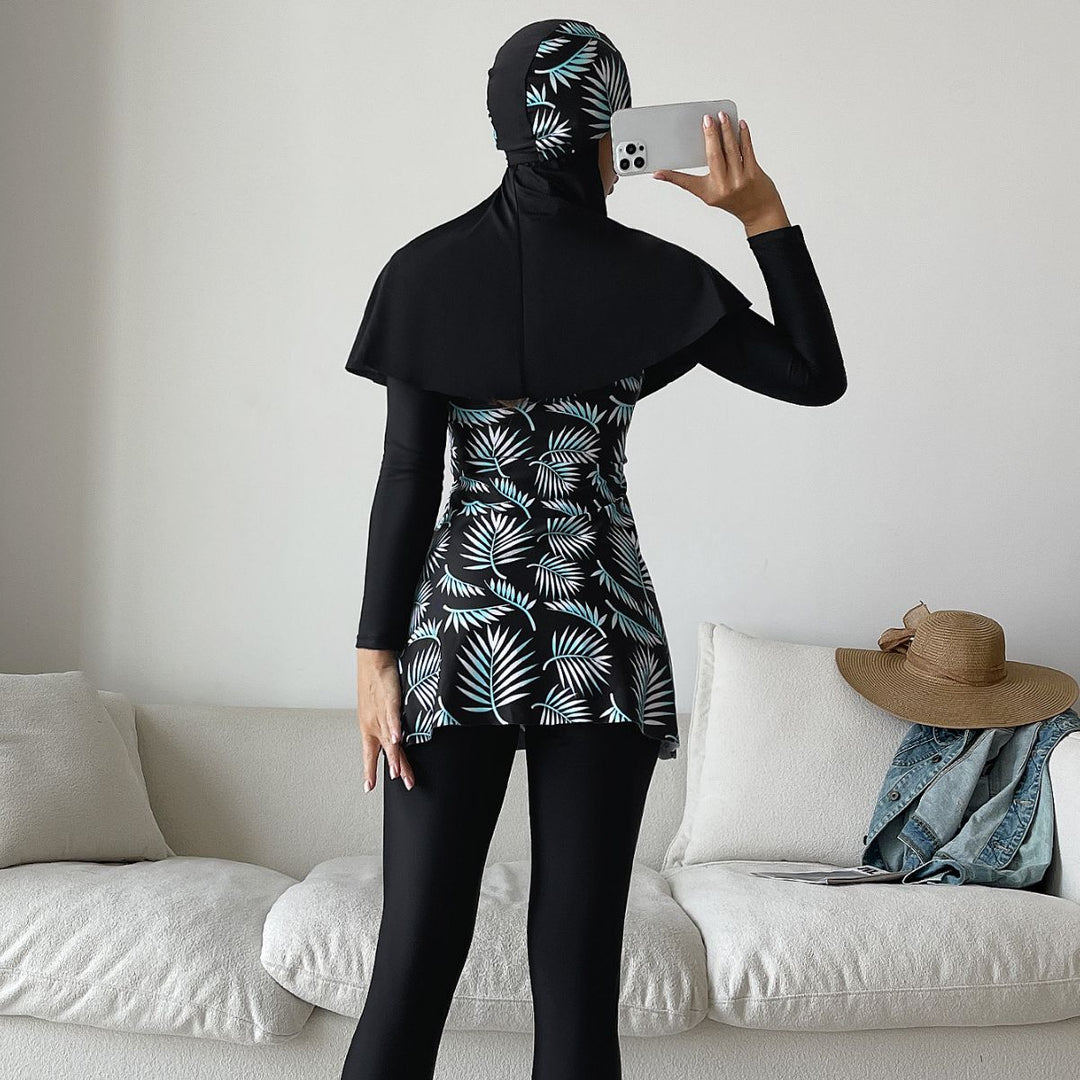 Dame Mode 360-grad badedragt med integreret hijab Skovae