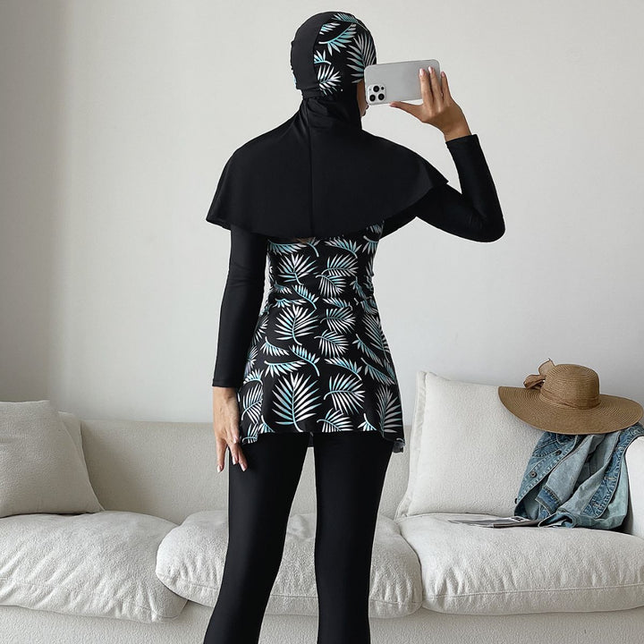 Dame Mode 360-grad badedragt med integreret hijab Skovae
