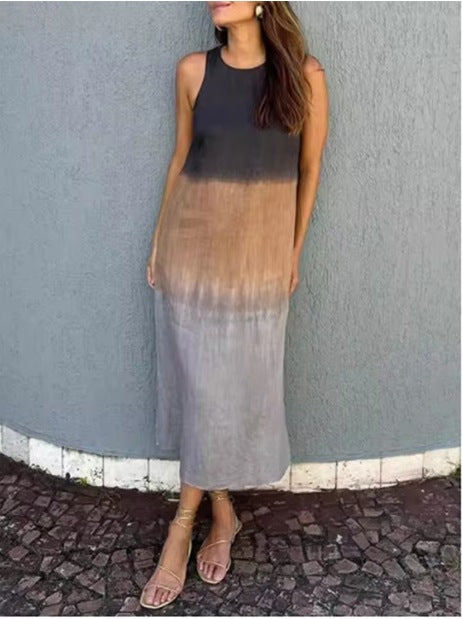 Dame Elegant Ærmeløs Maxikjole Stilla