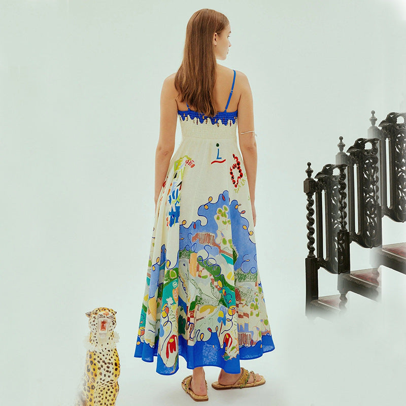 Kvinder Boho-inspireret Sommer Maxi Kjole Stilla
