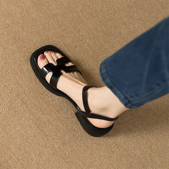 Dame Plateau-sandaler med dobbelt remdesign og skridsikre såler Stilla
