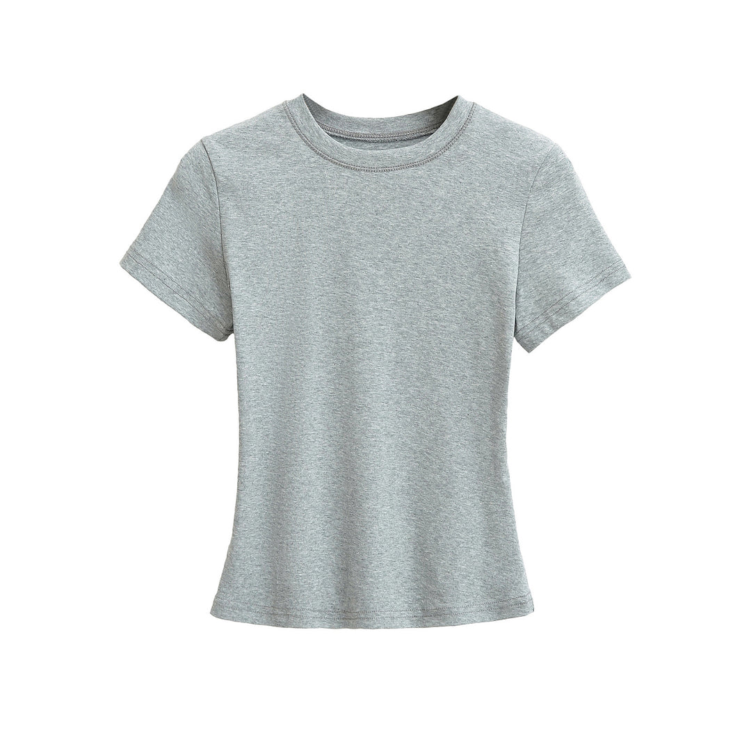 Dame Klassisk Basis T-shirt med figursyet snit og blødt stof Stilla