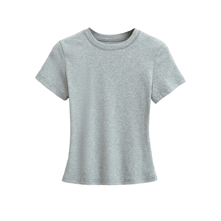Dame Klassisk Basis T-shirt med figursyet snit og blødt stof Stilla