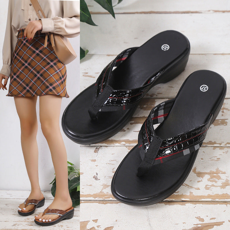 Dame fashionable flip-flops Stilla