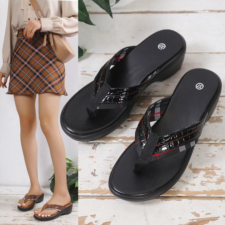 Dame fashionable flip-flops Stilla