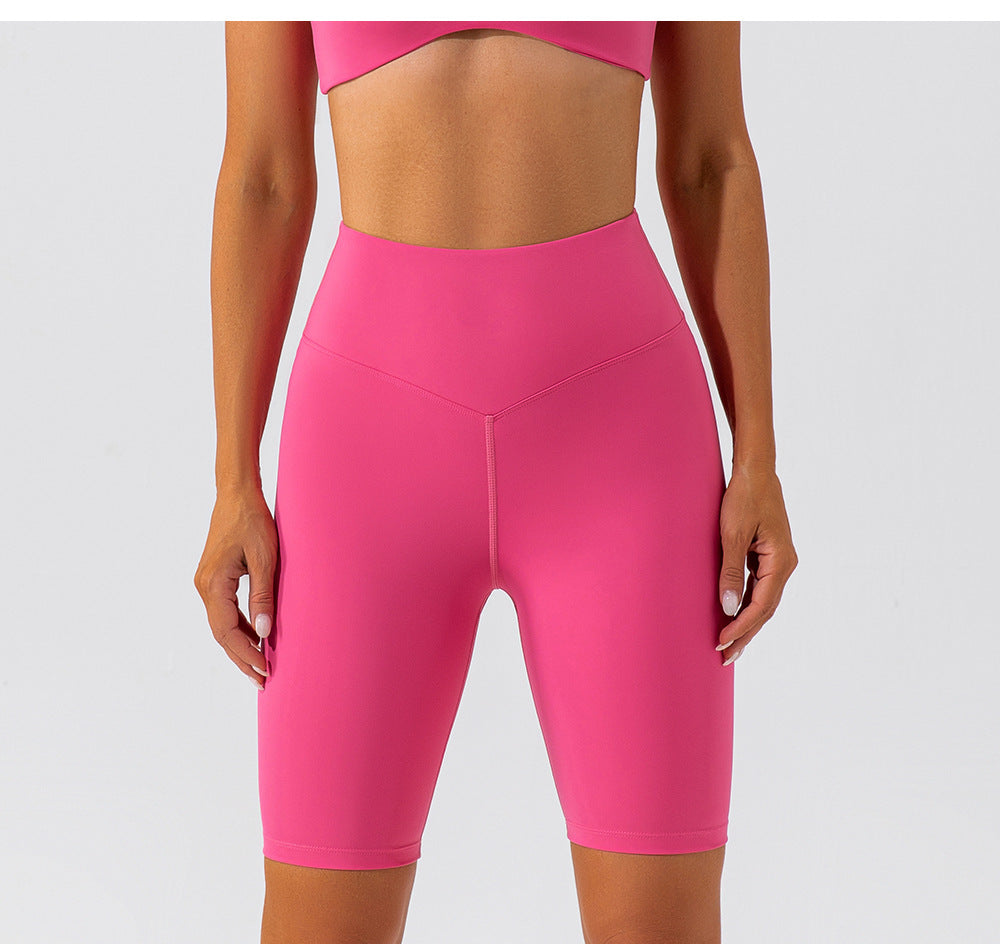 Stilla | High Waist Nude Feel Yoga Shorts Hip Lift, Hurtørrende Sports Cykelbukser