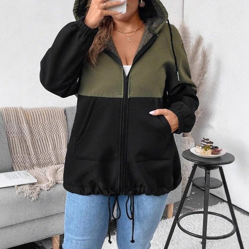Dame casual overgangsjakke med dobbeltlaget fleece og justerbar kant Stilla
