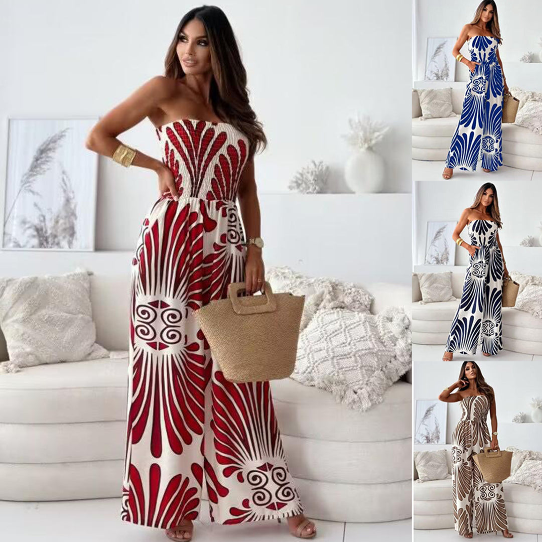 Dame slidstærkt blomstershirt jumpsuit Stilla