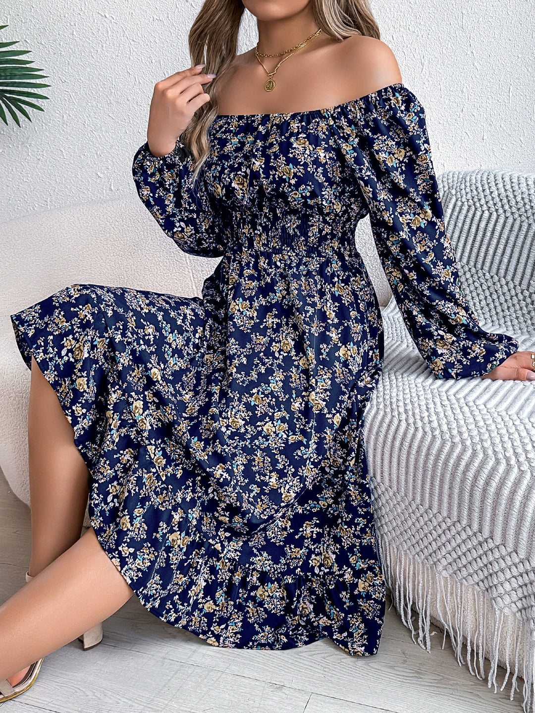 Dame Ruffle Mini Kjole Stilla