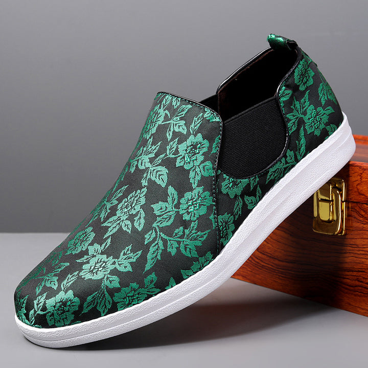 Herre Elegant Blomster Slip-On Sneakers Stilla