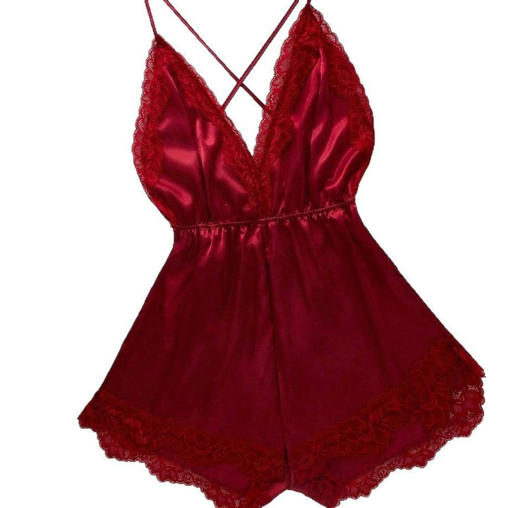 Dame Spids Satin Overall Stilla