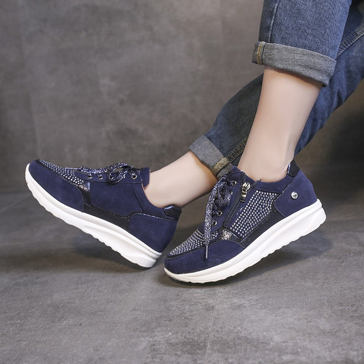 Dame sneakers i elegant design med åndbart mesh-overflade og komfortabel sålpolstring Stilla