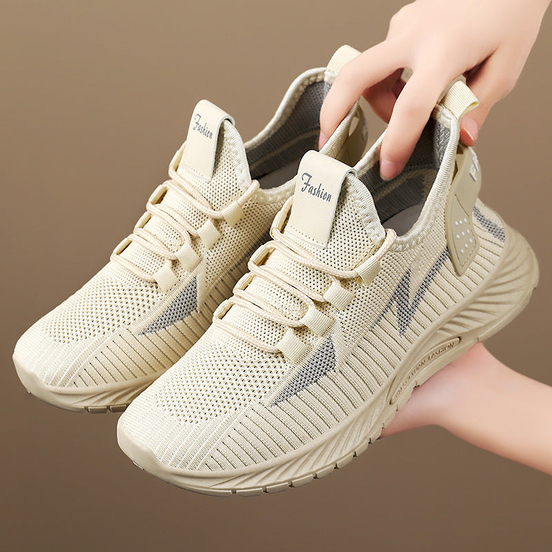 Dame Modische Fritids sneakers med åndbart mesh-overdel og komfortabelt dæmpningssystem Stilla