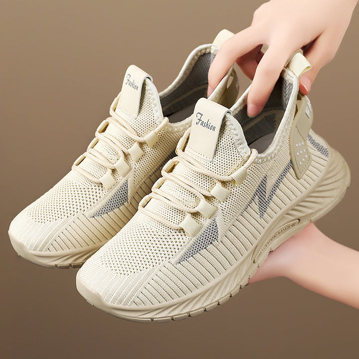 Dame Modische Fritids sneakers med åndbart mesh-overdel og komfortabelt dæmpningssystem Stilla