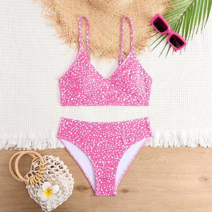 Dame Højtaljet Polka Dot Bikini Sæt Stilla