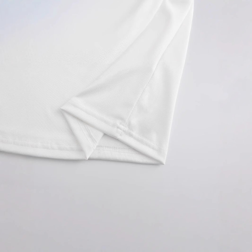 Dame Crop-Shirt med kreativt Cowboy-Statement Skovae