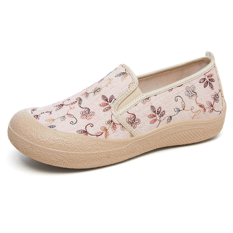 Dame Slip-On Fritidssko med blomsterdesign og skridsikker sål Stilla