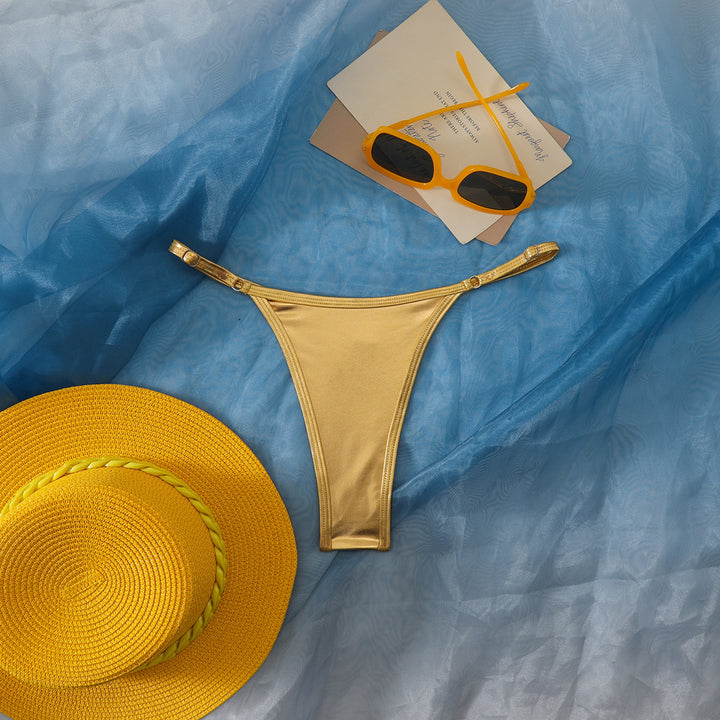 Dame Højskåret Bikini-Trusse med elegant design Skovae