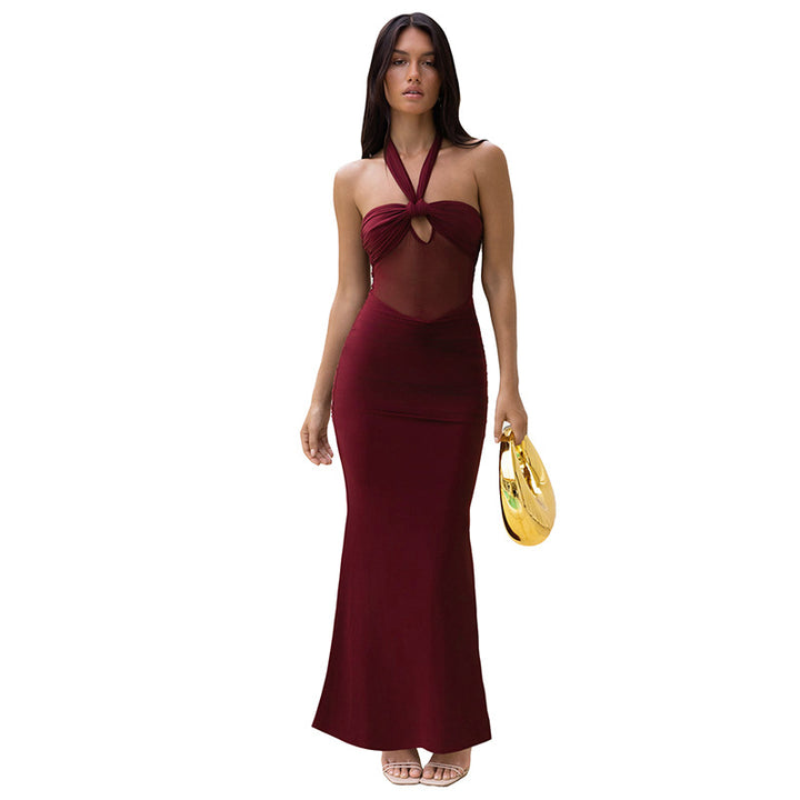 Femme Halterneck Cut-Out Maxi Kjole Stilla