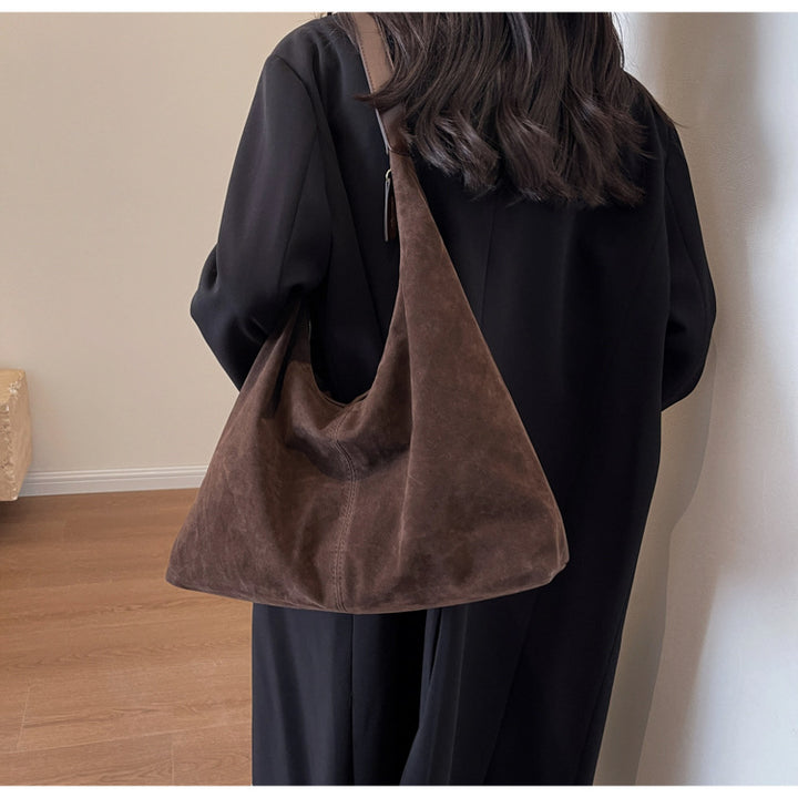 Femme Suede Hobo Skuldertaske Stilla