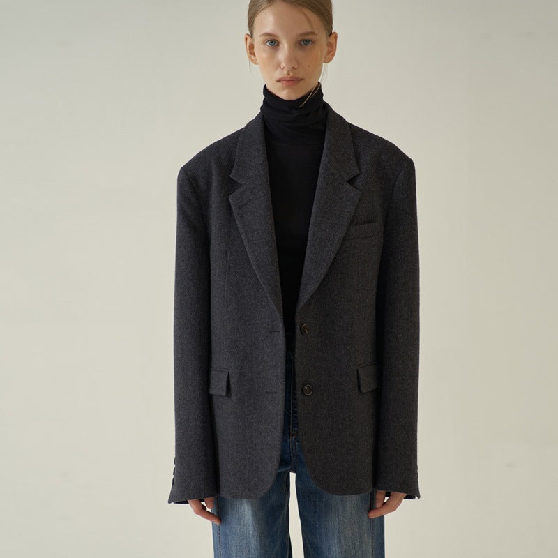 Kvindernes elegante box blazer lavet af kvalitets Stilla stof