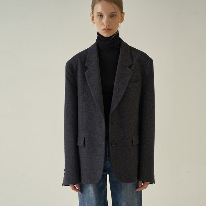 Kvindernes elegante box blazer lavet af kvalitets Stilla stof
