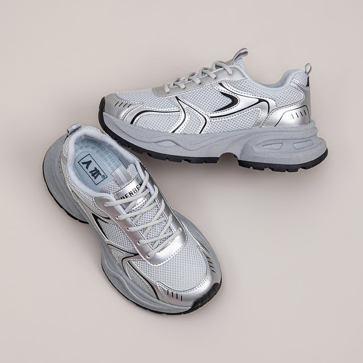 Dame Fitness Sneakers med åndbar mesh-overflade og dämpende sålprofil Stilla