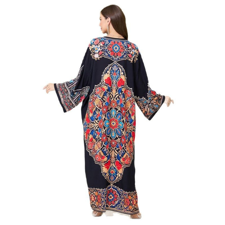 Damer Eksklusiv Broderet Kaftan Kjole Stilla