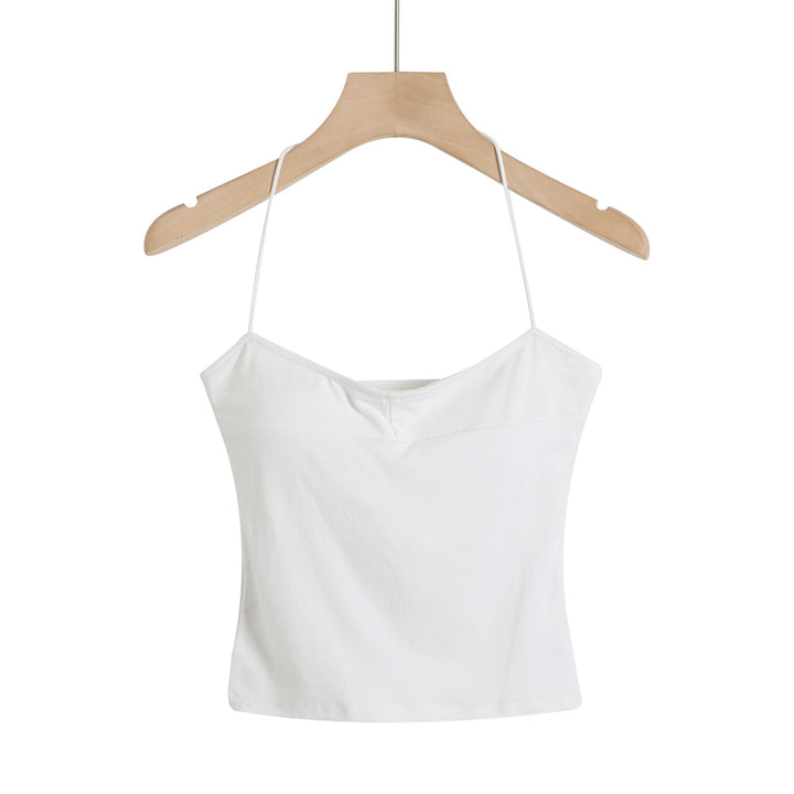 Dame Crop-Top med elegant spaghetti-stropdesign Stilla