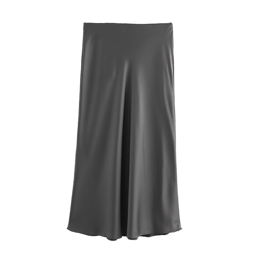 Dame lang satin skirt Skovae
