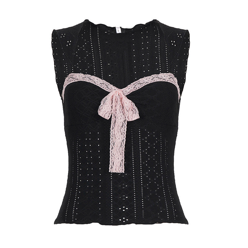 Dame Spidsoberdel med romantisk binding accent Skovae