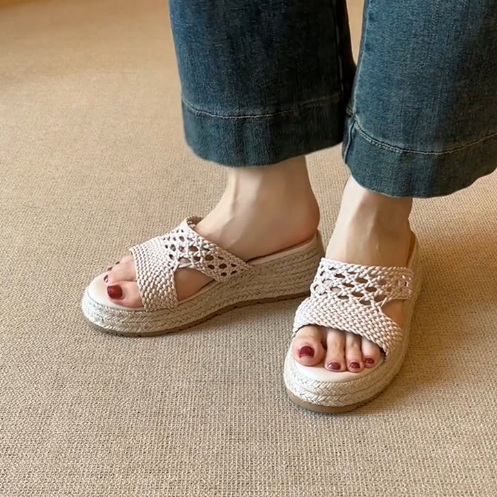 Dame Stilfulde Vevet Espadrille Sko Stilla