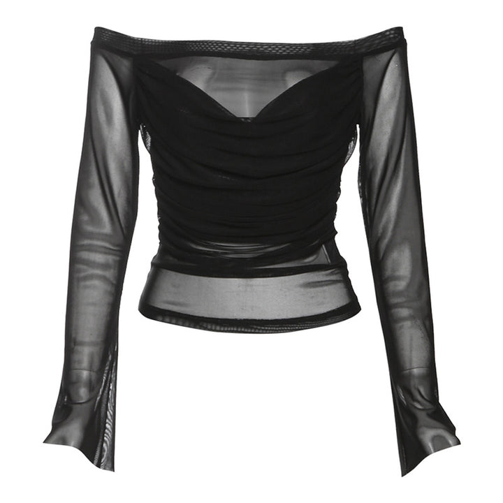 Damer Off-Shoulder Top med raffinerede flæsedetaljer Stilla