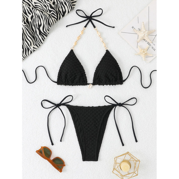 Damehækle-bikini-sæt i triangle-design med justerbare stropper Stilla
