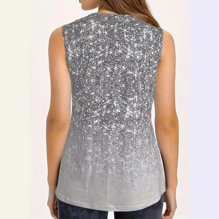 Kvinder Funklende Ombre Tanktop Stilla