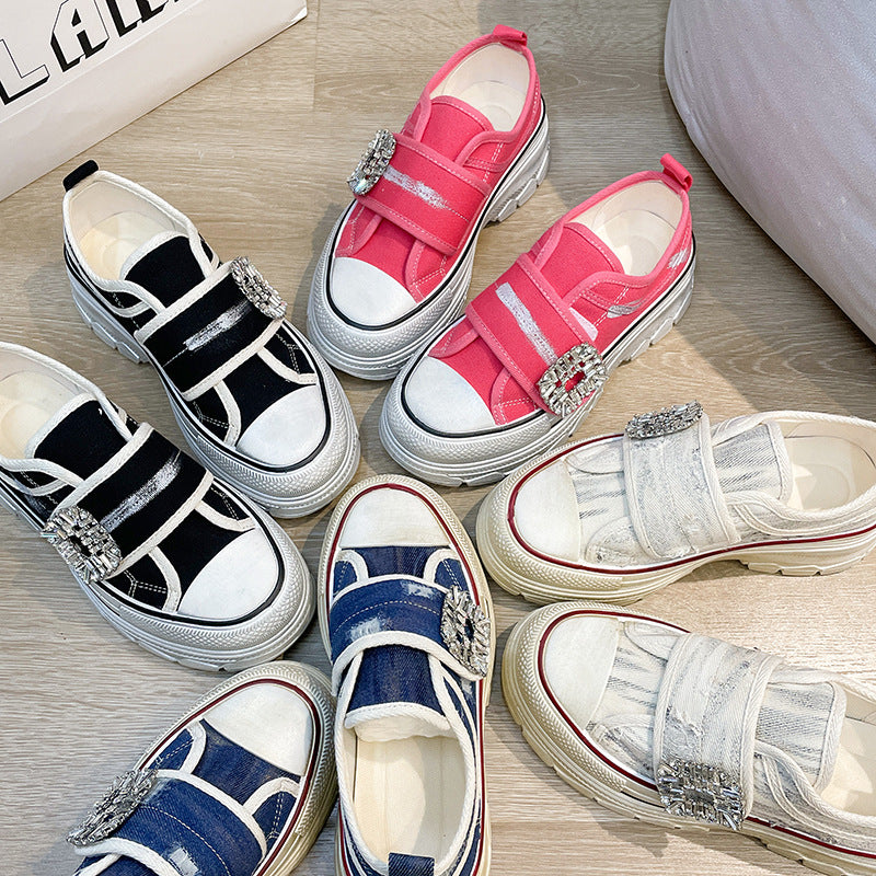 Dame Sneakers med trendy design og glitrende detalje Stilla