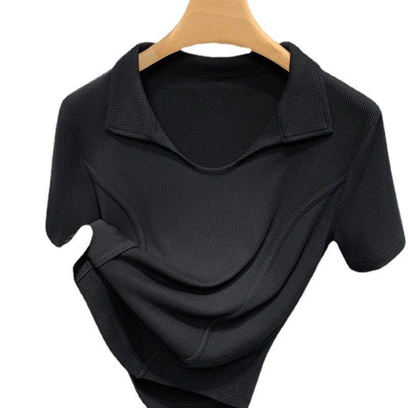 Dame Polo-Shirt med struktureret design og moderne krave Stilla