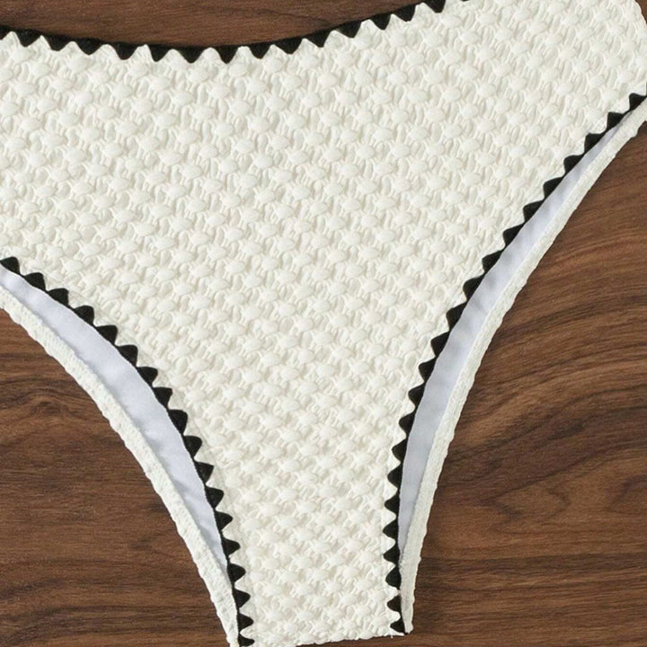 Dame bandeau-bikini med struktureret overflade Skovae