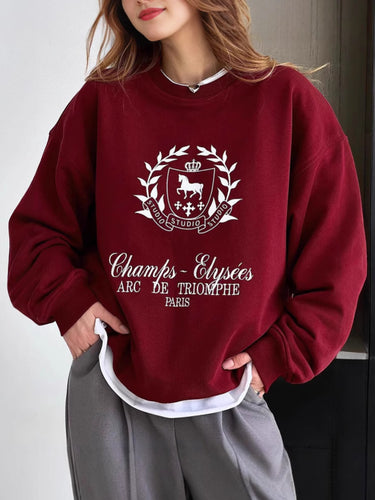 Dame Oversized Sweatshirt med ikonisk logo-design og komfortable materialer Stilla
