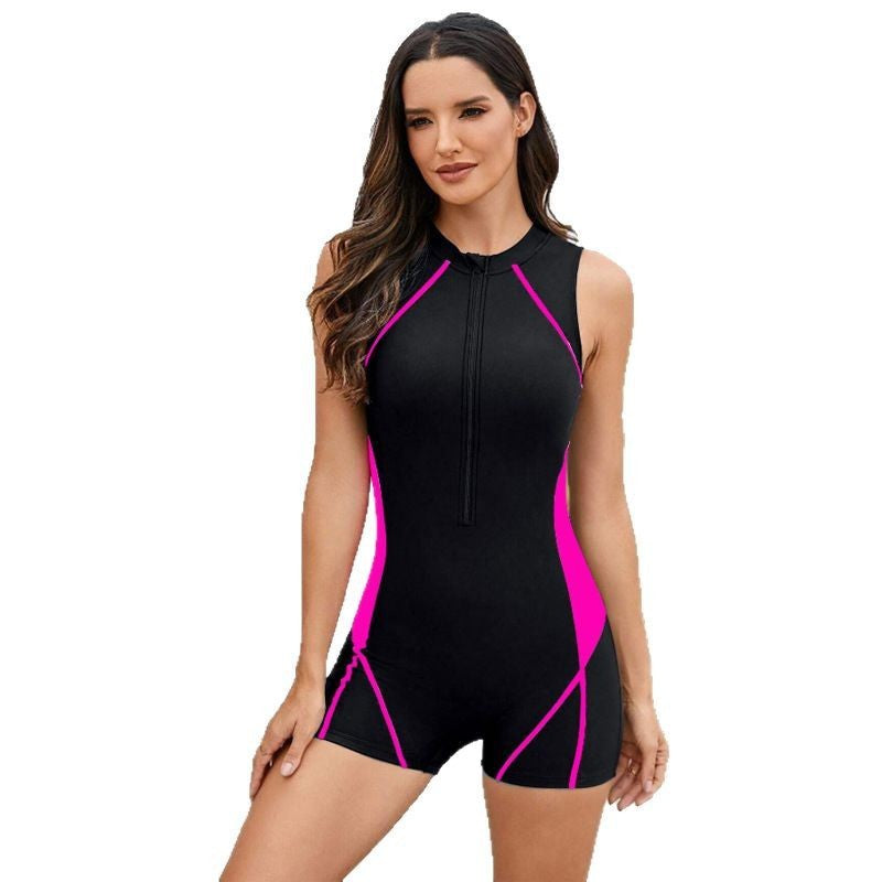 Dame Sporty Swimsuit with Zipper Skovae
