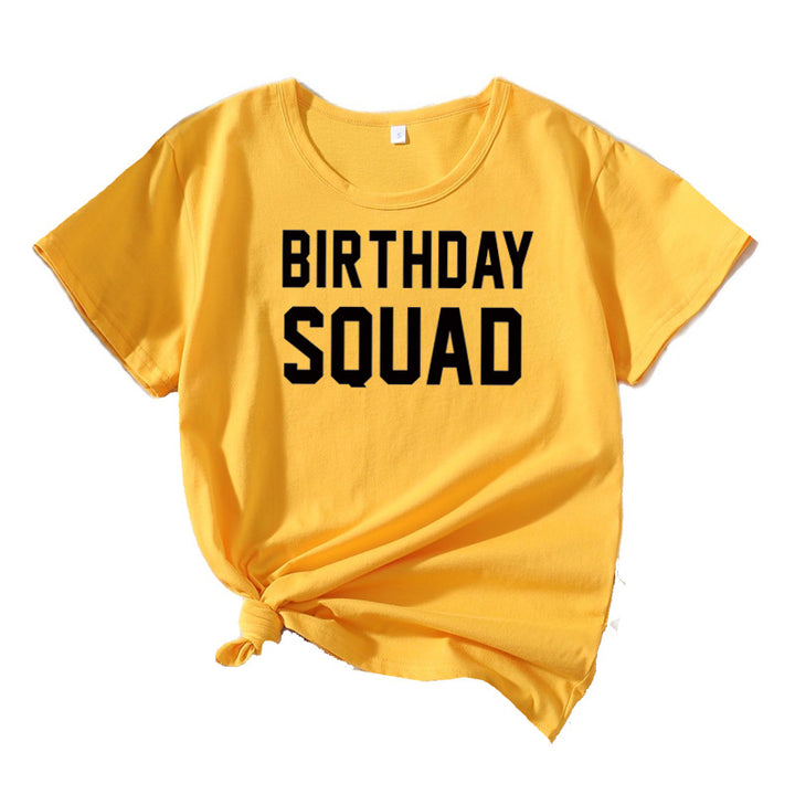 Dame Grafik Fødselsdag Squad T-Shirt Stilla